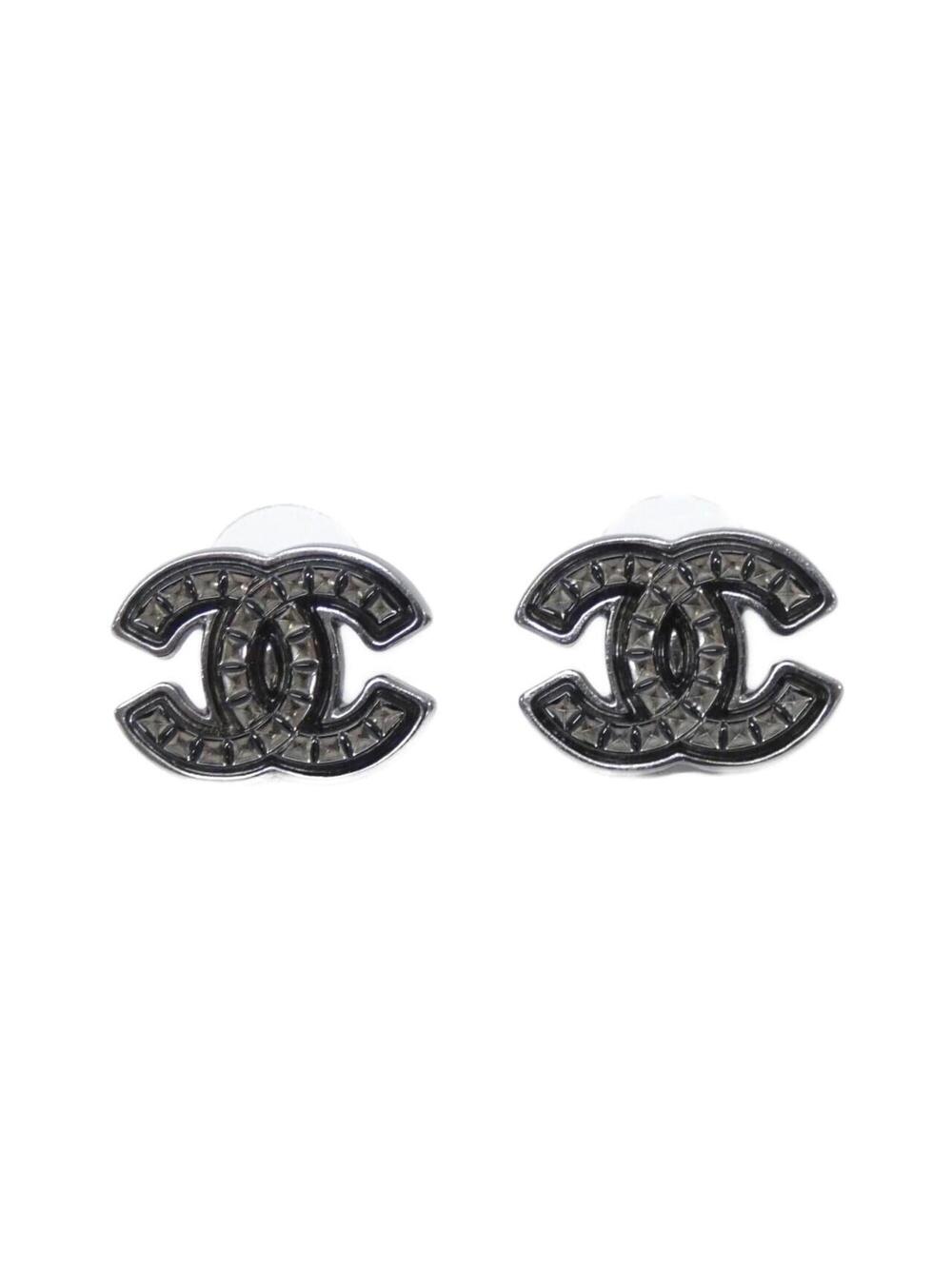 Chanel Earrings Silver-Tone Metal #377879C10B